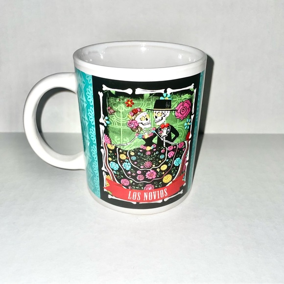 Cocinaware Dia de Los Muertos Day of the Dead Coffee Stoneware Mug Los Novios - Picture 2 of 7